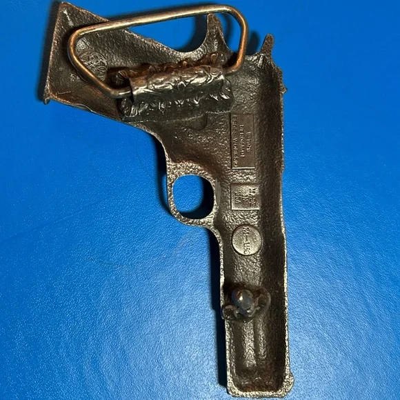 Vintage Bergamot Brassworks Gun Belt Buckle